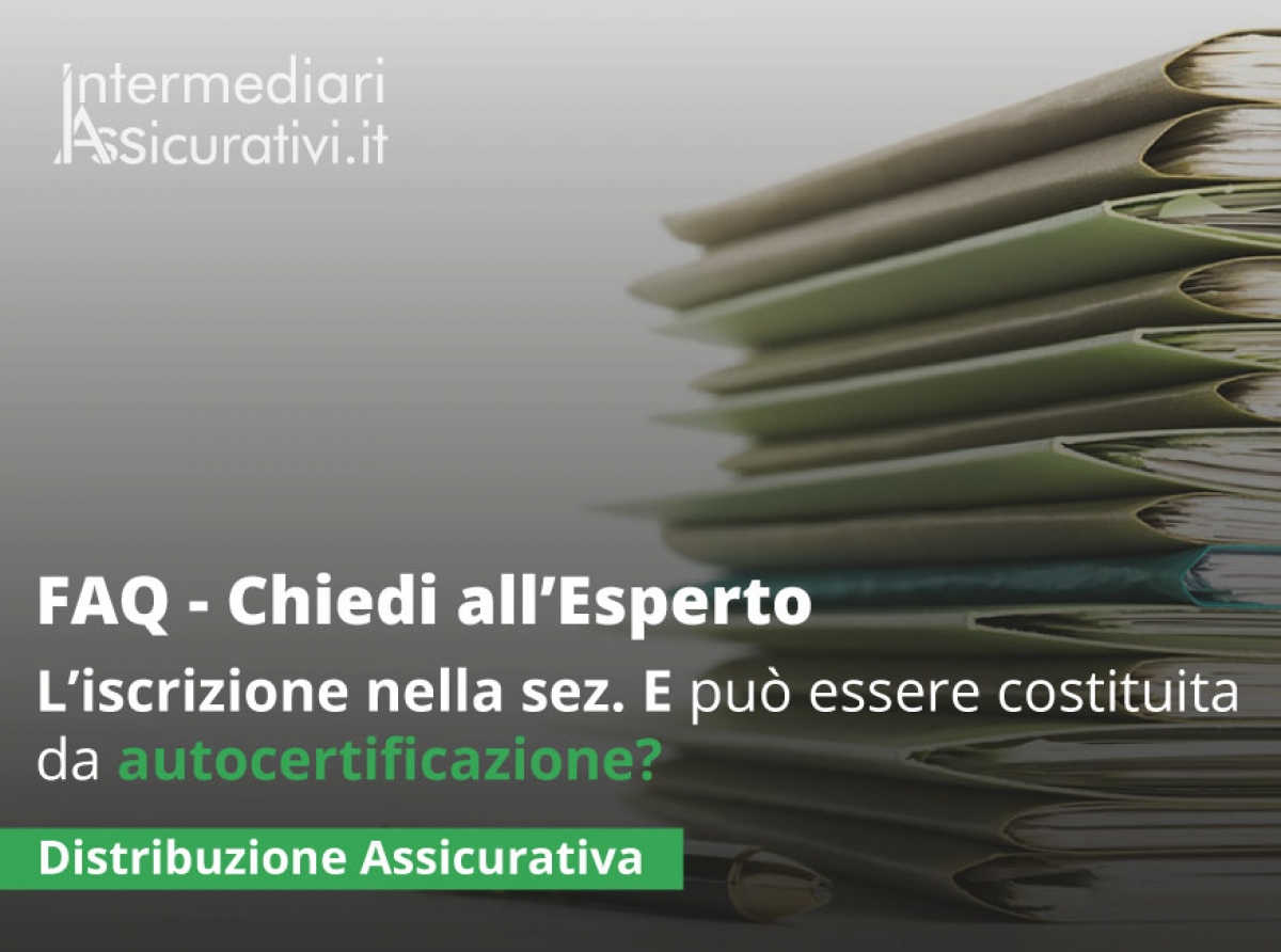 La documentazione in base alla quale l’intermediario che richiede l’iscrizione nella sezione E del registro dei propri collaboratori deve verificare il possesso dei requisiti di onorabilità, può essere costituita da autocertificazioni?